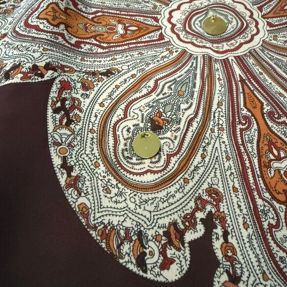 Lyndia Sequin Ornamental Cocktail Dress Brown Gold Size 4 - Picture 12 of 16